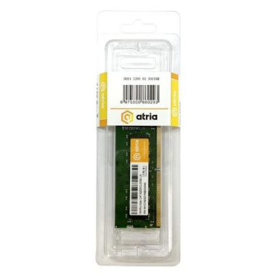 Пам'ять SO-DIMM, DDR4, 8Gb, 3200 MHz, Atria, 1.2V, CL22 (UAT43200CL22SK1/8)