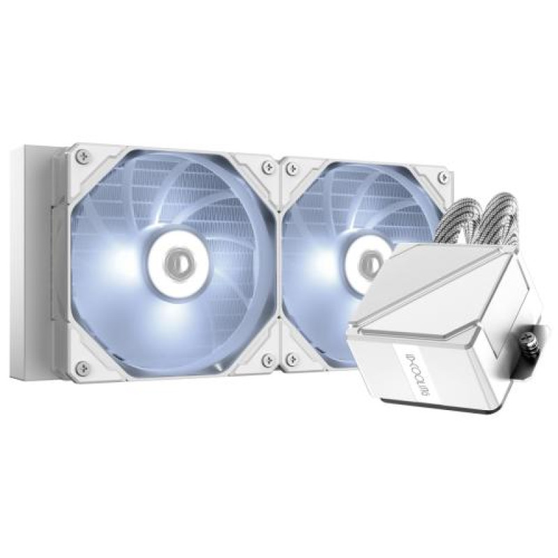 Система рідинного охолодження ID-Cooling DashFlow 240 Basic White, Intel LGA2066/2011/1700/1200/1151/1150/1155/1156; AMD AM5/AM4, до 260Вт TDP