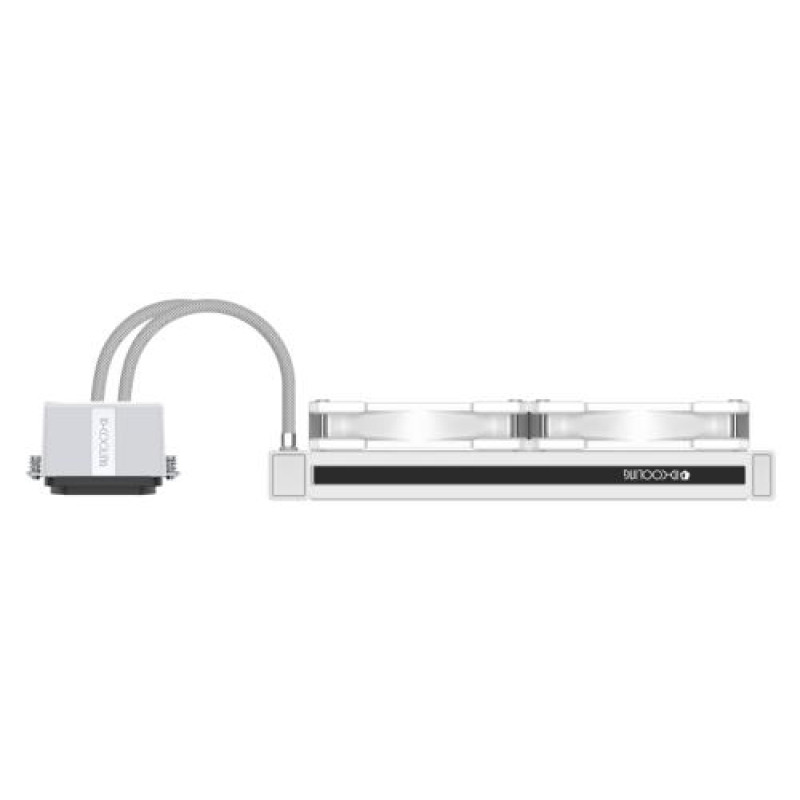 Система рідинного охолодження ID-Cooling DashFlow 240 Basic White, Intel LGA2066/2011/1700/1200/1151/1150/1155/1156; AMD AM5/AM4, до 260Вт TDP
