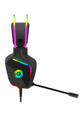 Навушники Canyon GH-9A "Darkless", Black, 2x3.5 мм, мікрофон, динаміки 50 мм, RGB підсвічування, 32 Ом, 100 дБ, 2 м (CND-SGHS9A)