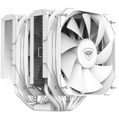 Кулер для процесора PcCooler G6, White, алюміній/мідь, 2x130 мм, для Intel 1700/1200/115x/20xx, AMD AM5/AM4, висота 156 мм, до 260 Вт