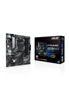 Мат.плата AM4 (A520) Asus PRIME A520M-A II/CSM, A520, 4xDDR4, Int.Video(CPU), 4xSATA3, 1xM.2, 1xPCI-E 3.0 x16, 2xPCI-E 3.0 x1, ALC887, RTL8111H, 6xUSB3.2/6xUSB2.0, VGA/HDMI/DP, MicroATX