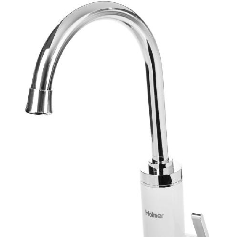 Водонагрівач проточний Holmer HHW-411PL, White, 3000W, механічне керування, IPX4, LED дисплей, захист від включення без води, захист від перегріву