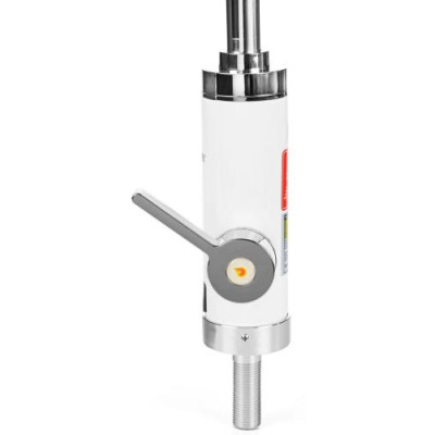 Водонагрівач проточний Holmer HHW-411PL, White, 3000W, механічне керування, IPX4, LED дисплей, захист від включення без води, захист від перегріву