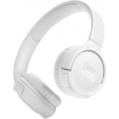 Навушники бездротові JBL Tune 520BT, White, Bluetooth, мікрофон, акумулятор 450 mAh, технологія "Pure Bass", підтримка Siri та Google Now (JBLT520BTWHTEU)