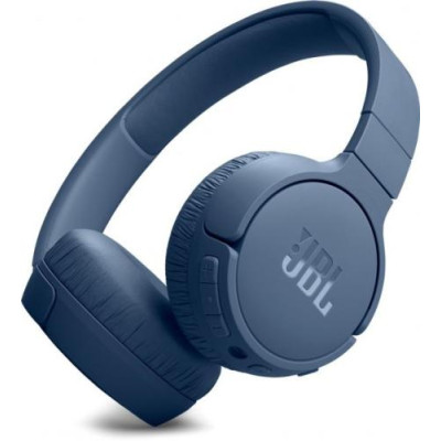 Навушники JBL Tune 670NC, Blue, Bluetooth 5.3/3.5, мікрофон, акумулятор 690 mAh, активне шумозаглушення, технологія "Pure Bass", кнопки на чашках навушників (JBLT670NCBLU)