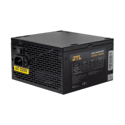 Блок живлення 600 Вт, GTL Gaming Star, Black, 120 мм, 2xMolex / 4xSATA / 2x6+2-pin / 2x4+4-pin / 1x20+4-pin, захист SCP / OCP / OVP / UVP (GTLGS600BK)