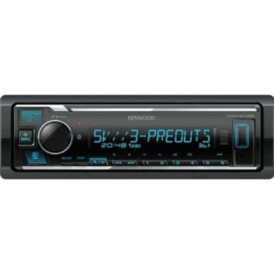Автомагнітола Kenwood KMM-BT358 Bluetooth, USB, 1 Din, підсвічування Multicolor