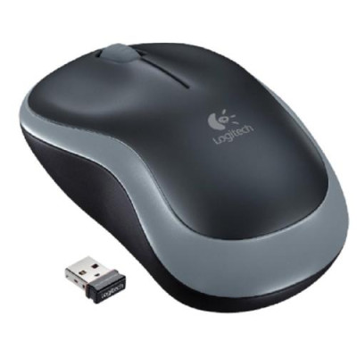 Миша Logitech M185, Grey/Black, USB, бездротова, оптична, 1000 dpi, 3 кнопки, 1xAA (910-002235)