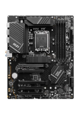 Материнська плата LGA1700, MSI PRO B760-P DDR4 II, B760, 4xDDR4, Int.Video(CPU), 4xSATA3, 2xM.2, 2xPCI-E 4.0 x16, 3xPCI-E 3.0 x16, ALC897, RTL8125BG, 8xUSB3.2/6xUSB2.0, HDMI/DP, ATX