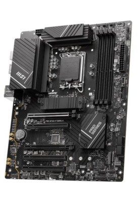 Материнська плата LGA1700, MSI PRO B760-P DDR4 II, B760, 4xDDR4, Int.Video(CPU), 4xSATA3, 2xM.2, 2xPCI-E 4.0 x16, 3xPCI-E 3.0 x16, ALC897, RTL8125BG, 8xUSB3.2/6xUSB2.0, HDMI/DP, ATX