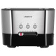 Тостер Ardesto T-K210, Steel/Black, 1000W, 2 тости, 2 відділення, 10 режимів підсмажування, автоцентрування, кнопка скасування приготування, підігрів, підсвічення кнопок управління, функція додаткового підйому