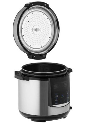 Мультиварка-скороварка Ardesto MPC-P226, Silver, 900W, 6л, 22 програми, керування сенсорне, дисплей, регулювання температури, таймер, регулювання температури, книга рецептів