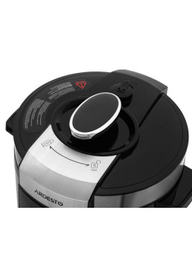 Мультиварка-скороварка Ardesto MPC-P226, Silver, 900W, 6л, 22 програми, керування сенсорне, дисплей, регулювання температури, таймер, регулювання температури, книга рецептів