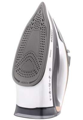 Праска Ardesto IR-B2245-E, White/Grey, 2400W, кераміка, паровий удар, резервур 400мл, вертикальне відпарювання, захист від кальцинації, антикрапля, плавне регулювання потужності пари, автоматичне відключення