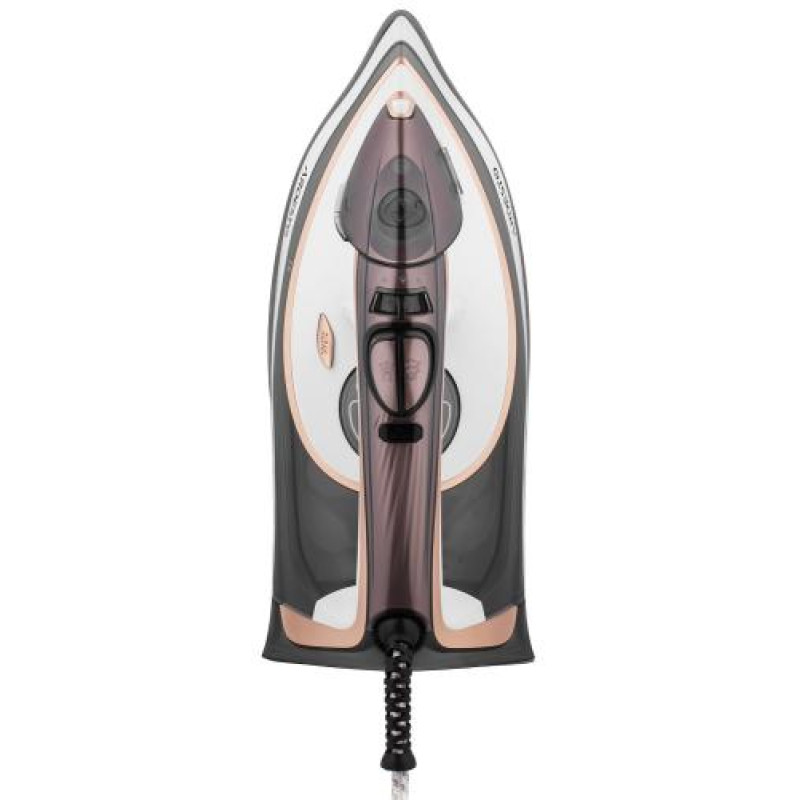 Праска Ardesto IR-B2245-E, White/Grey, 2400W, кераміка, паровий удар, резервур 400мл, вертикальне відпарювання, захист від кальцинації, антикрапля, плавне регулювання потужності пари, автоматичне відключення