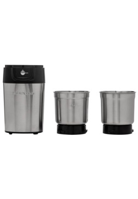 Кавомолка Liberton LCG-2304, Grey, 200Вт, 70г, 2 змінні чаші із нерж. сталі для м'яких та твердих інгредієнтів, блокування включення при знятій кришці, корпус та ніж з нержавіючої сталі