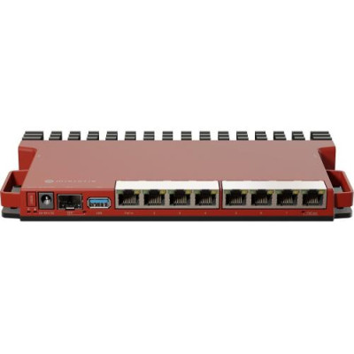 Комутатор MikroTik L009UiGS-RM, 8 x Gigabit Ethernet, SFP (2.5G supported), 1xUSB 3.0