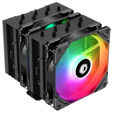 Кулер для процесора ID-Cooling SE-207-XT ARGB Black, 2x120 мм ARGB, алюміній/мідь, Intel: 1700, 1200, 1150, 1151, 1155, 1156, AMD: AM4/AM5, 157х144х122 мм, 4-pin PWM, до 280 Вт