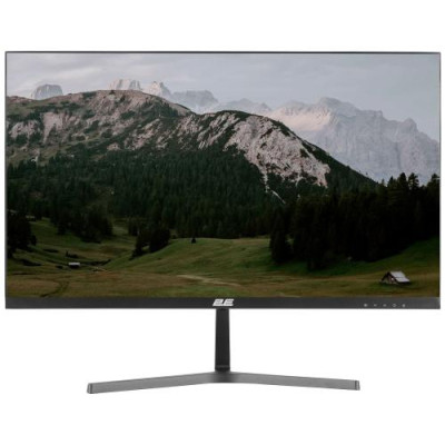 Монітор 23.8" 2E D2423B, Black, WLED, IPS, 1920x1080 (16:9), 5 мс, 75 Гц, 250 кд/м², 1000:1, 178°/178°, VGA/HDMI, VESA 75x75 мм, зовнішній БЖ (2E-D2421B-01.UA)