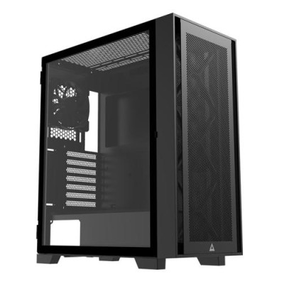 Корпус Montech AIR 1000 LITE, Black, Mid Tower, без БЖ, для ATX / Micro ATX / Mini ITX, 2xUSB 3.0 / 1xUSB 2.0, макс. CPU - 170 мм / GPU - 340 мм, 3x120 мм, бічна панель із загартованого скла