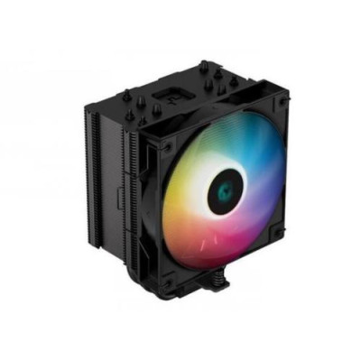 Кулер для процесора Deepcool AG500 ARGB, Black, алюміній та мідні теплові трубки, 1x120 мм ARGB, для Intel 1700/1200/115x, AMD AM5/AM4, висота 155 мм (R-AG500-BKANMN-G-1)