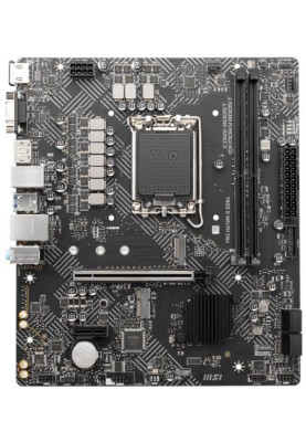 Мат.плата LGA1700, MSI PRO H610M-G, H610, 2xDDR5, Int.Video(CPU), 4xSATA3, 1xM.2, 1xPCI-E 4.0 x16, 1xPCI-E 3.0 x1, 1xM.2 (Key E), ALC897, I219V, 4xUSB3.2/6xUSB2.0, VGA/HDMI/DP, MicroATX