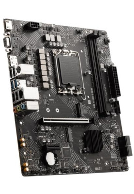 Мат.плата LGA1700, MSI PRO H610M-G, H610, 2xDDR5, Int.Video(CPU), 4xSATA3, 1xM.2, 1xPCI-E 4.0 x16, 1xPCI-E 3.0 x1, 1xM.2 (Key E), ALC897, I219V, 4xUSB3.2/6xUSB2.0, VGA/HDMI/DP, MicroATX