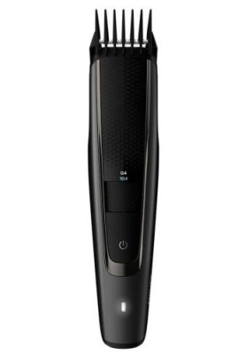 Тример Philips BT5515/70, Black, для бороди та вусів, 2 насадки, 40 налаштувань довжини 0,4-10мм, телескопічні насадки, акумулятор (90хв)/ мережа, в комплекті футляр