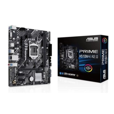 Мат.плата 1200 (H470) Asus PRIME H510M-E R2.0, H470, 2xDDR4, Int.Video(CPU), 4xSATA3, 1xM.2, 1xPCI-E 4.0 x16, 2xPCI-E 3.0 x1, ALC897, RTL8111H, 6xUSB3.2/4xUSB2.0, VGA/HDMI/DP, MicroATX