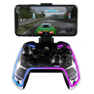 Геймпад Havit G158BT PRO, Transparent, бездротовий (Bluetooth 4.0), кріплення для телефону (HV-G158BT PRO)