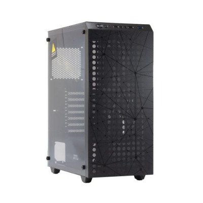Корпус GTL Gaming "Shield", Black, без БЖ, Mid Tower, ATX / Micro ATX / Mini ITX, 1xUSB 3.0 / 1xUSB 2.0, макс. CPU - 160 мм / VGA - 280 мм, бічна панель із загартованого скла (GTL2625B2)