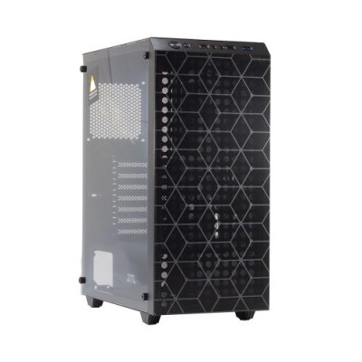 Корпус GTL Gaming "Shield", Black, без БЖ, Mid Tower, ATX / Micro ATX / Mini ITX, 1xUSB 3.0 / 1xUSB 2.0, макс. CPU - 160 мм / VGA - 280 мм, бічна панель із загартованого скла (GTL2625B5)