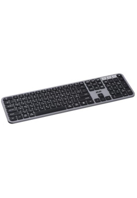 Клавіатура бездротова 2E KS240, Grey, Bluetooth / USB 2.4GHz, до 10 м, 2xAAA (2E-KS240WG_UA)