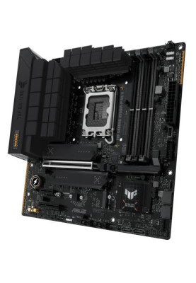 Материнська плата LGA1700, Asus TUF GAMING B760M-PLUS II, B760, 4xDDR5, Int.Video(CPU), 4xSATA3, 3xM.2, 1xPCI-E 5.0 x16, 1xPCI-E 4.0 x4, 1xPCI-E 3.0 x1, Realtek 7.1, Realtek 2.5Gb, 6xUSB3.2/7xUSB2.0, HDMI/DP, MicroATX
