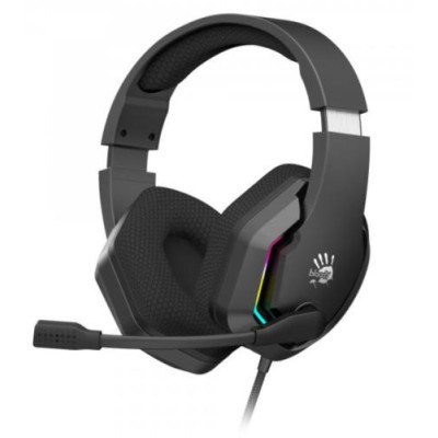 Навушники Bloody G260 Black ігрові, мікрофон, 7.1 віртуальний звук, підсвічування 7 кольорів, USB