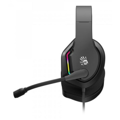 Навушники Bloody G260 Black ігрові, мікрофон, 7.1 віртуальний звук, підсвічування 7 кольорів, USB