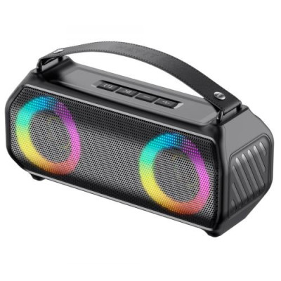 Портативна колонка Havit HV-SK888BT, Black, 10 Вт, Bluetooth, RGB підсвічування, USB, microSD, AUX, Type-C, 1800 mAh