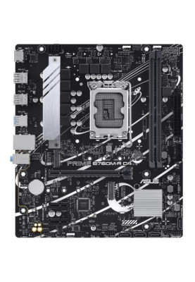 Материнська плата LGA1700, Asus PRIME B760M-R D4, B760, 2xDDR4, Int.Video(CPU), 4xSATA3, 2xM.2, 1xPCI-E 4.0 x16, 2xPCI-E 4.0 x1, Realtek 7.1, Realtek 2.5Gb, 6xUSB3.2/6xUSB2.0, HDMI, MicroATX