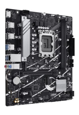 Материнська плата LGA1700, Asus PRIME B760M-R D4, B760, 2xDDR4, Int.Video(CPU), 4xSATA3, 2xM.2, 1xPCI-E 4.0 x16, 2xPCI-E 4.0 x1, Realtek 7.1, Realtek 2.5Gb, 6xUSB3.2/6xUSB2.0, HDMI, MicroATX