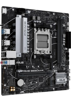 Материнська плата AM5 Asus PRIME B650M-R, B650, 2xDDR5, Int.Video (CPU), 4xSATA3, 2xM.2, 1xPCI-E 4.0 x16, 1xPCI-E 4.0 x1, Realtek 7.1, Realtek 2.5Gb, 4xUSB3.2/6xUSB2.0, HDMI, MicroATX