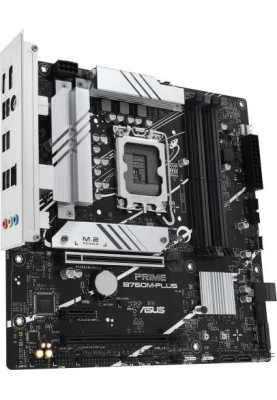 Материнська плата LGA1700, Asus PRIME B760M-PLUS, B760, 4xDDR5, Int.Video(CPU), 4xSATA3, 2xM.2, 2xPCI-E 4.0 x16, 1xPCI-E 4.0 x1, Realtek 7.1, Realtek 2.5Gb, 4xUSB3.2/7xUSB2.0, HDMI/DP, MicroATX
