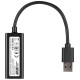 Мережевий адаптер USB 3.0 - Ethernet, 10/100/1000 Мбіт/сек, 2E U2085, Black, чіпсет RTL8153 (2E-U2085)