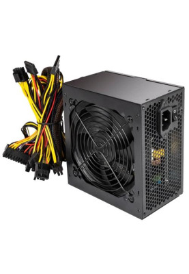 Блок живлення 500 Вт, PcCooler HW500-NP, Black, 12 см, 3xMolex / 3xSATA / 1x6+2-pin / 1x4+4-pin / 1x20+4-pin, захист OPP/OVP/UVP/SCP, ATX 2.31