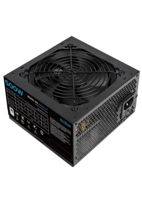 Блок живлення 500 Вт, PcCooler HW500-NP, Black, 12 см, 3xMolex / 3xSATA / 1x6+2-pin / 1x4+4-pin / 1x20+4-pin, захист OPP/OVP/UVP/SCP, ATX 2.31