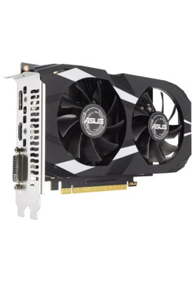 Відеокарта GeForce RTX 3050, Asus, DUAL OC, 6Gb GDDR6, 96-bit, DVI-D/HDMI/DP, 1537/14000 MHz (DUAL-RTX3050-O6G)