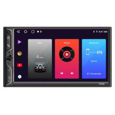 Автомагнітола SIGMA F7232 Android, 2 Din, 7", 1280x720, Multicolor, 2Gb, 32Gb, Bluetooth, Wi-Fi, GPS, microSD, USB, Android 10