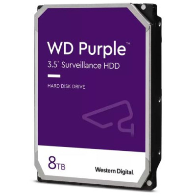 Жорсткий диск 3.5" 8Tb Western Digital Purple, SATA3, 256 Мб, 5640 об/хв (WD85PURZ)