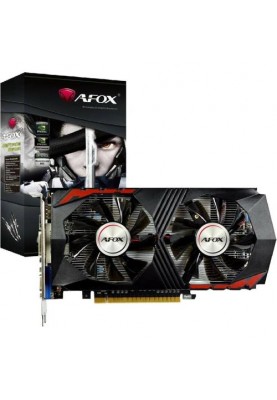 Відеокарта GeForce GTX 750 Ti, AFOX, 2Gb GDDR5, 128-bit, DVI/HDMI/DP, 1020/5400 MHz (AF750TI-2048D5H5-V8)