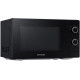 Мікрохвильова піч Samsung MS20A3010AL/UA, Black, 700W, 20л, звичайна (соло), 5 рівнів потужності, керування механічне, відкривання дверцят кнопкове